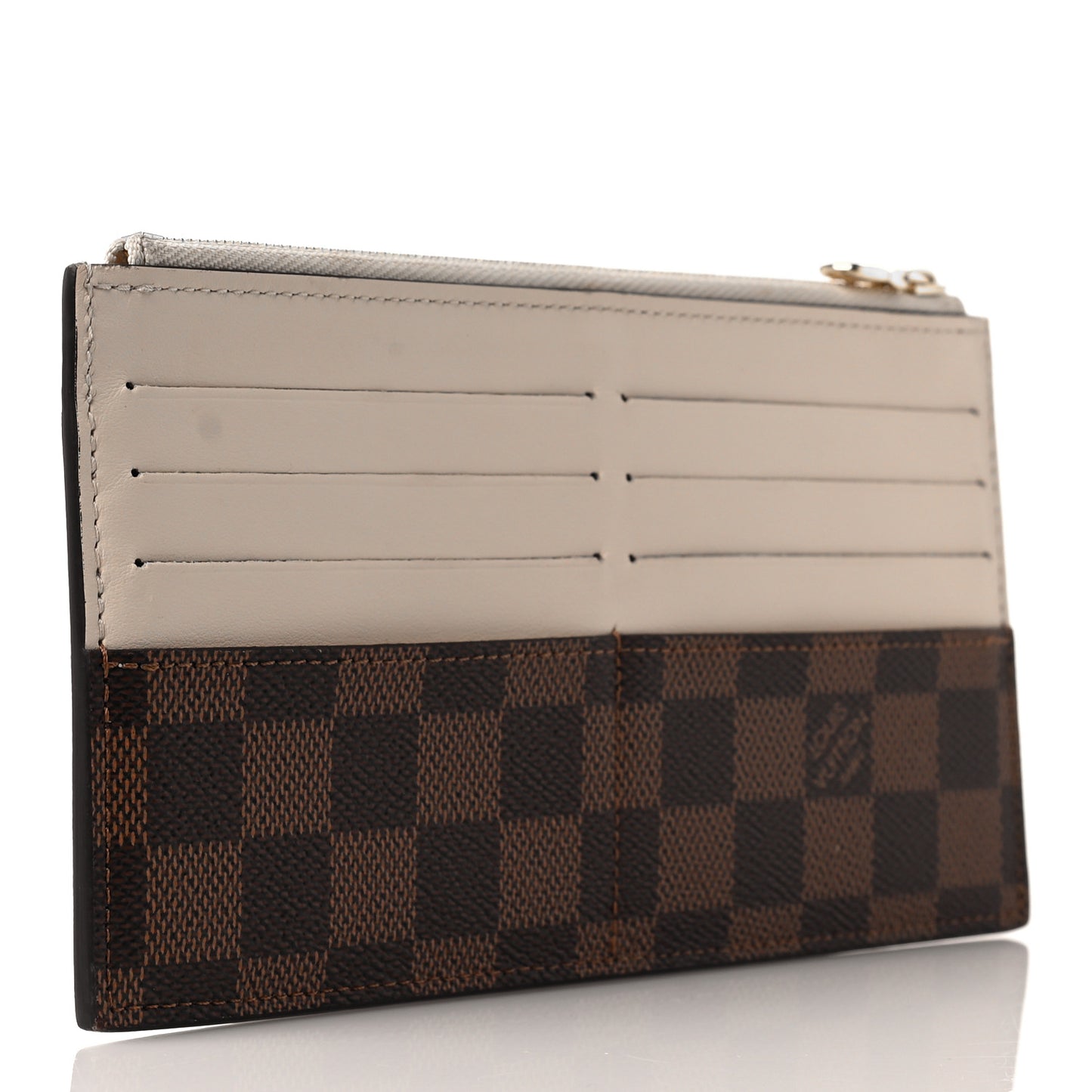 Damier Ebene Slim Purse Cream