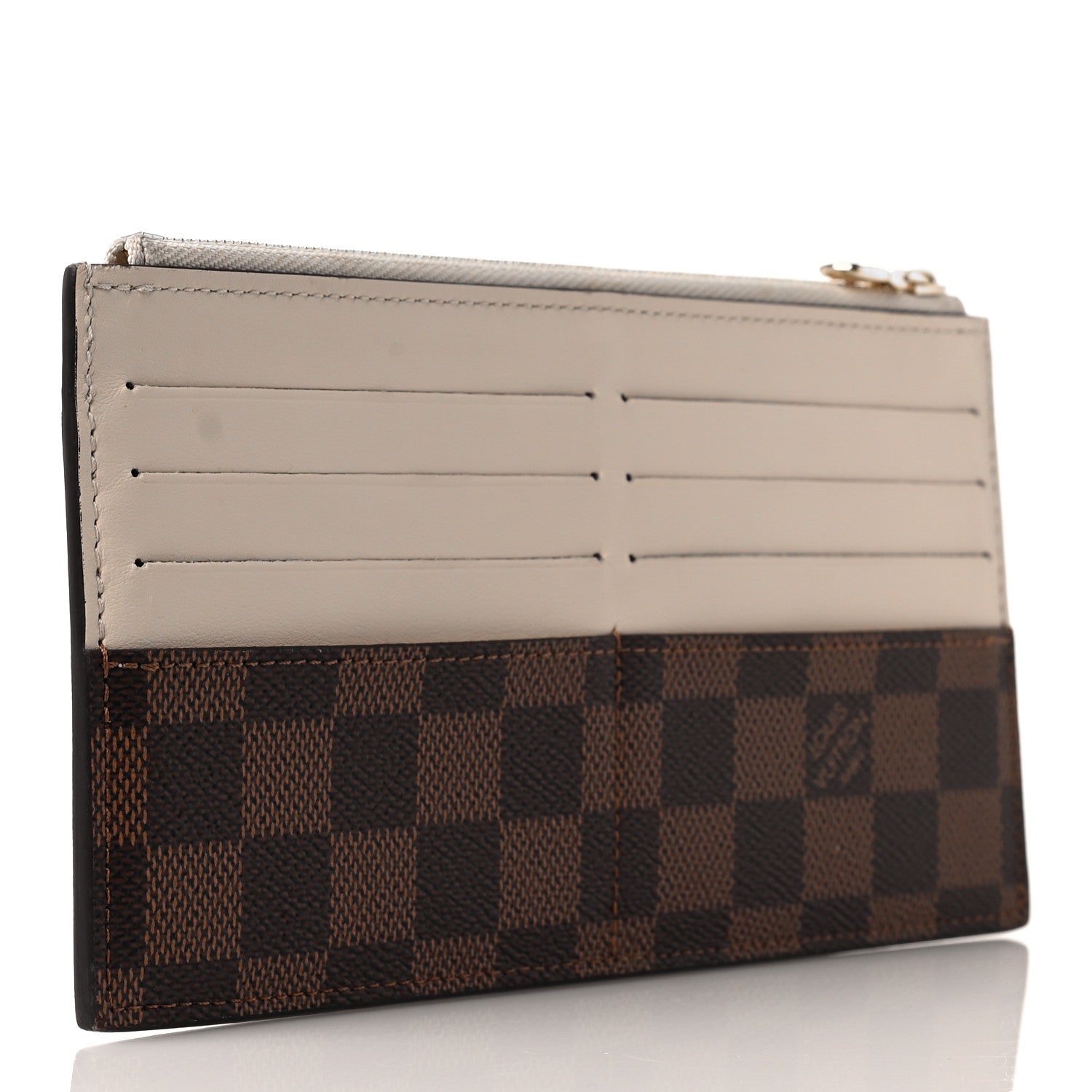 Louis Vuitton Damier Ebene Slim Purse Cream 3 of 8