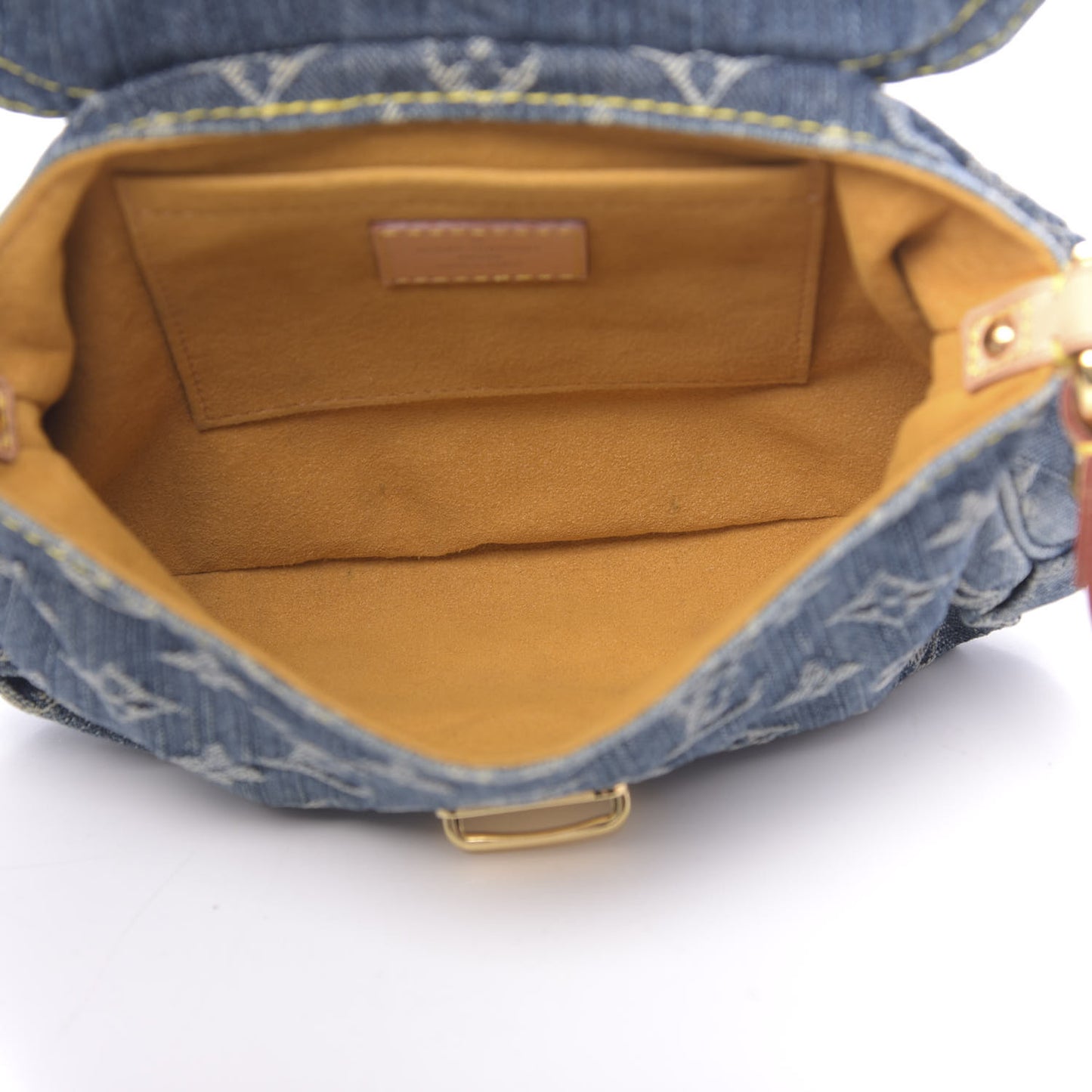 Monogram Denim Mini Pleaty Blue