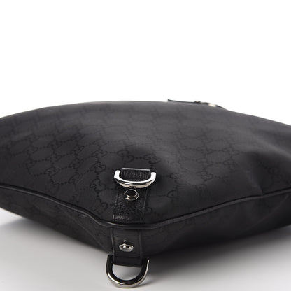 Gucci Nylon Monogram Abbey Messenger Bag Black 7 of 11