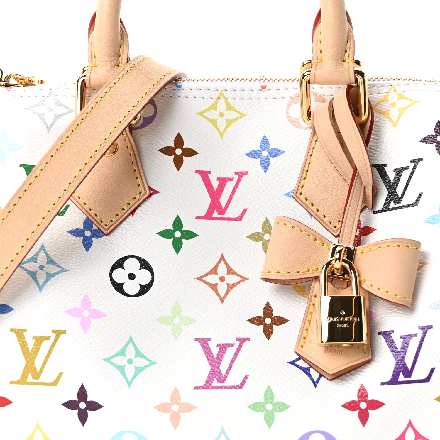 Louis Vuitton LV X TM Monogram Multicolor Speedy Bandouliere 25 White 7 of 9