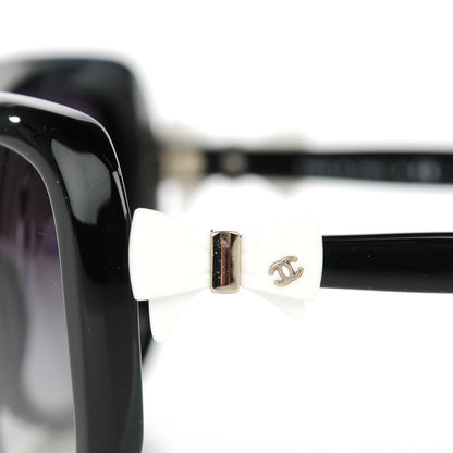Chanel CC Bow Sunglasses 5171 Black White 7 of 7
