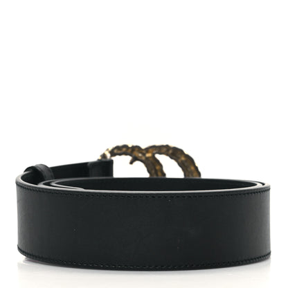 Gucci Moon Calfskin Scales Double G 40mm Belt 85 34 Black 2 of 5