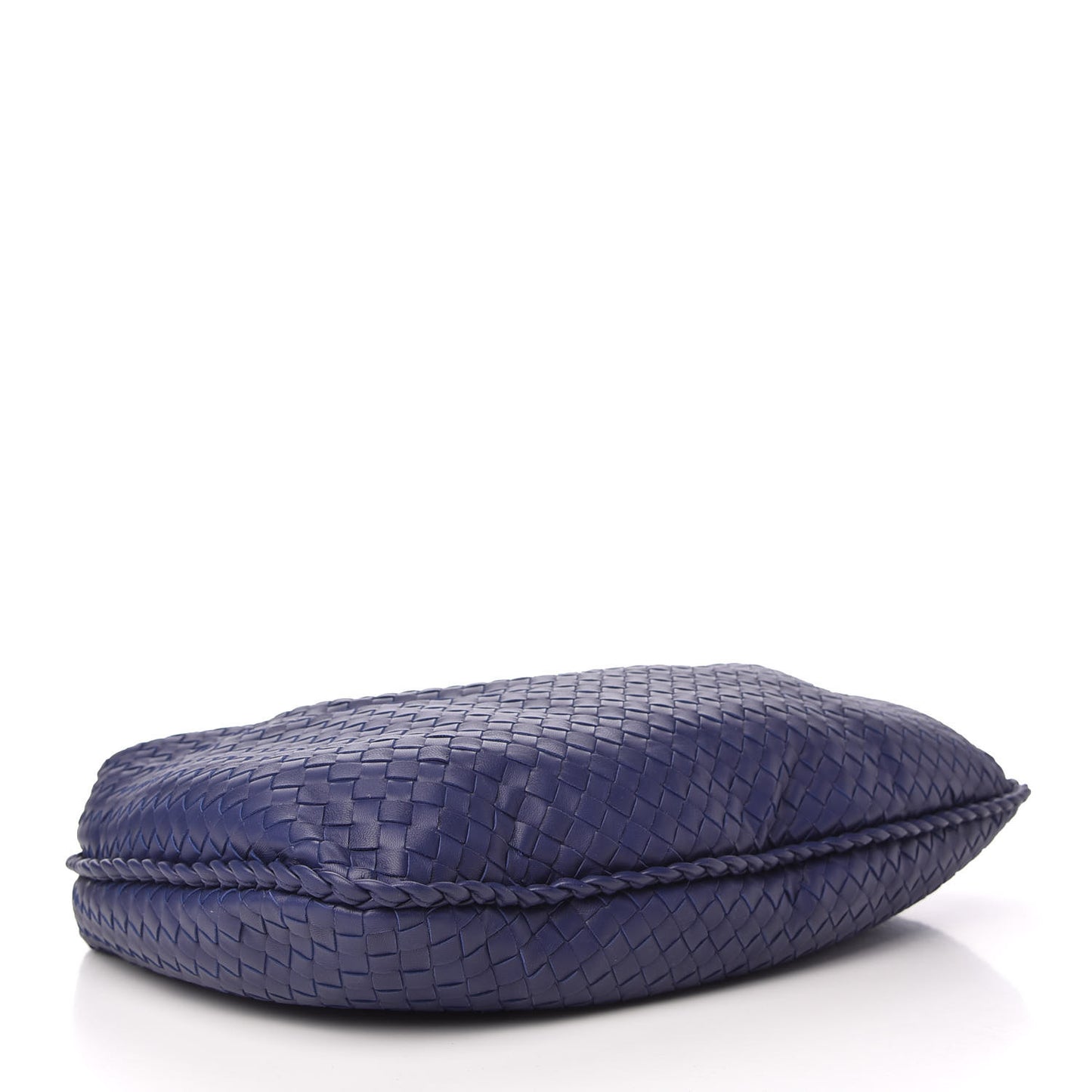 Nappa Intrecciato Medium Veneta Hobo Sapphire