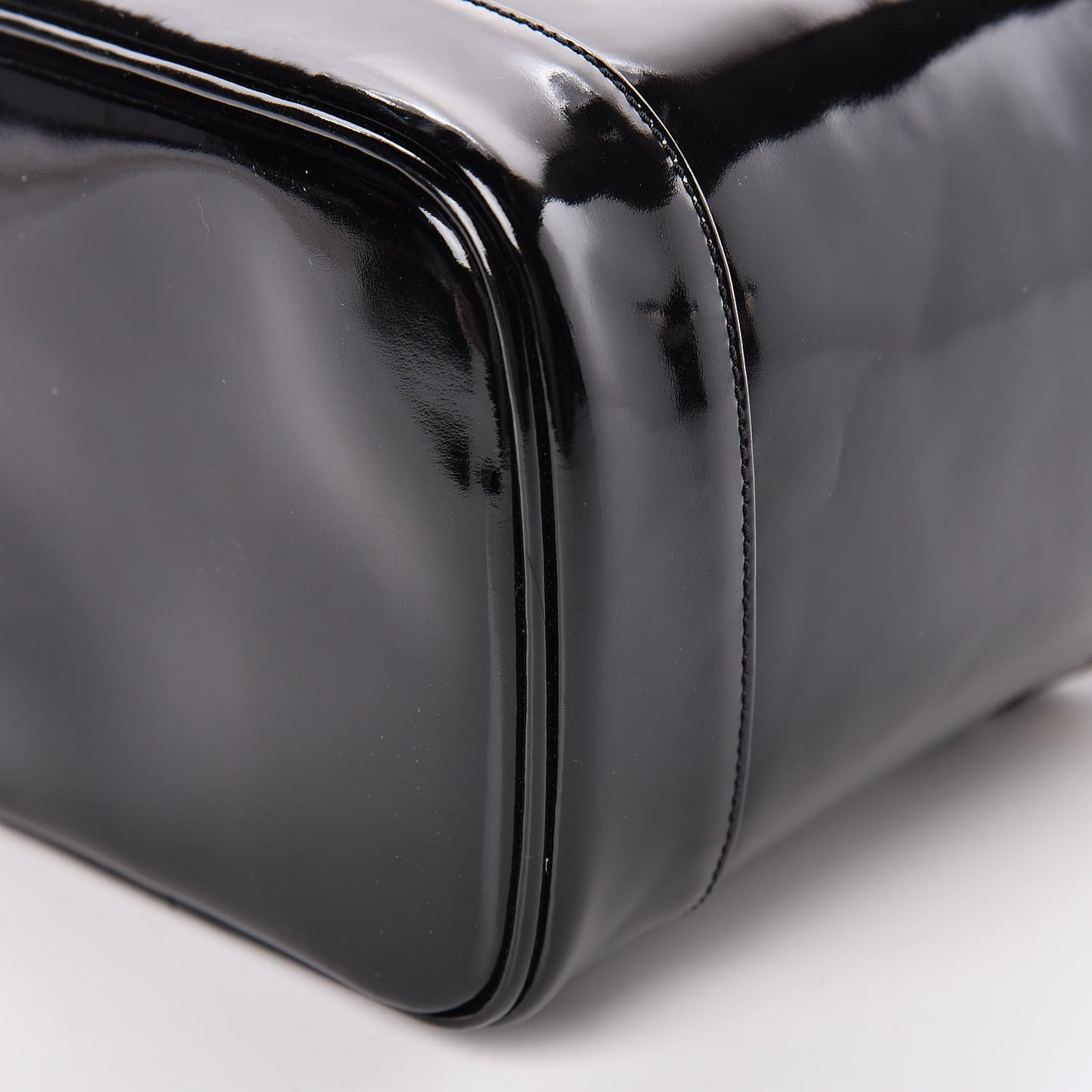 Patent Vanity Cosmetic Case Black