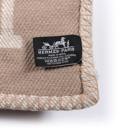 Hermes Cashmere Avalon Rocabar Blanket Naturel 4 of 4