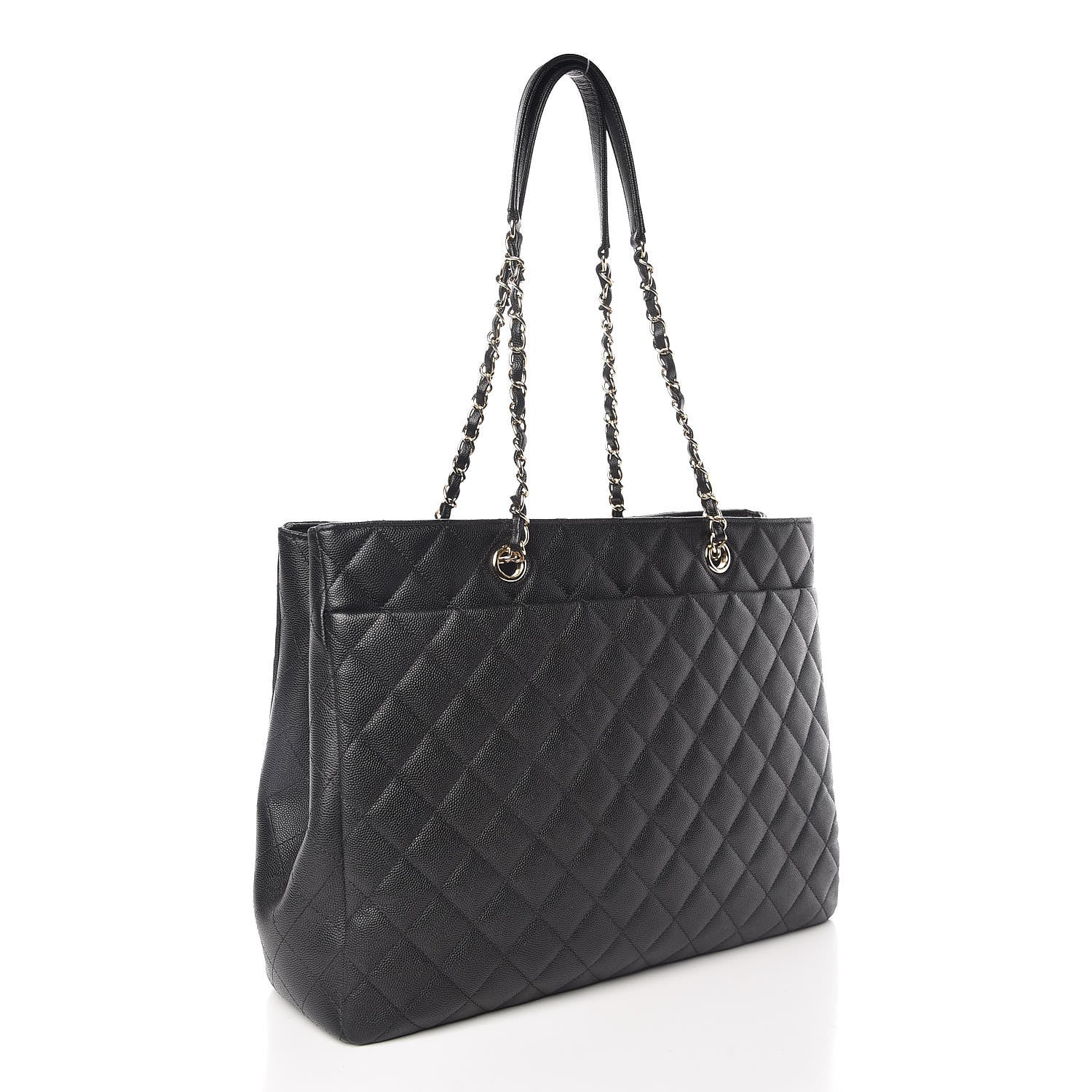 Chanel Caviar Quilted Large Classic Shopping Tote Black 3 of 12