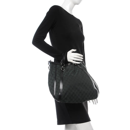 Gucci Monogram Medium Abbey Convertible Tote Dark Green 3 of 8