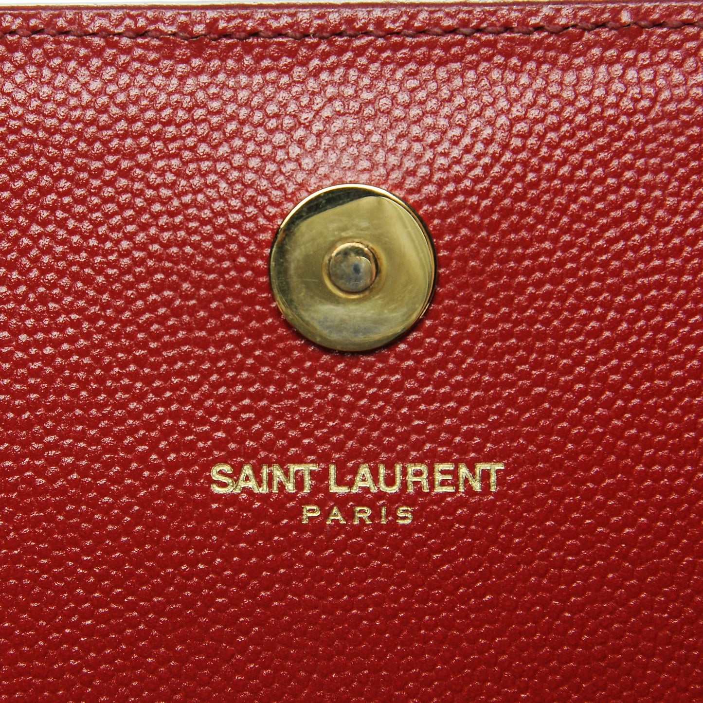 Grain De Poudre Classic Monogram Clutch Red