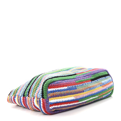 Miu Miu Cotton Crochet Stripe Tote Bag Multicolor 4 of 10