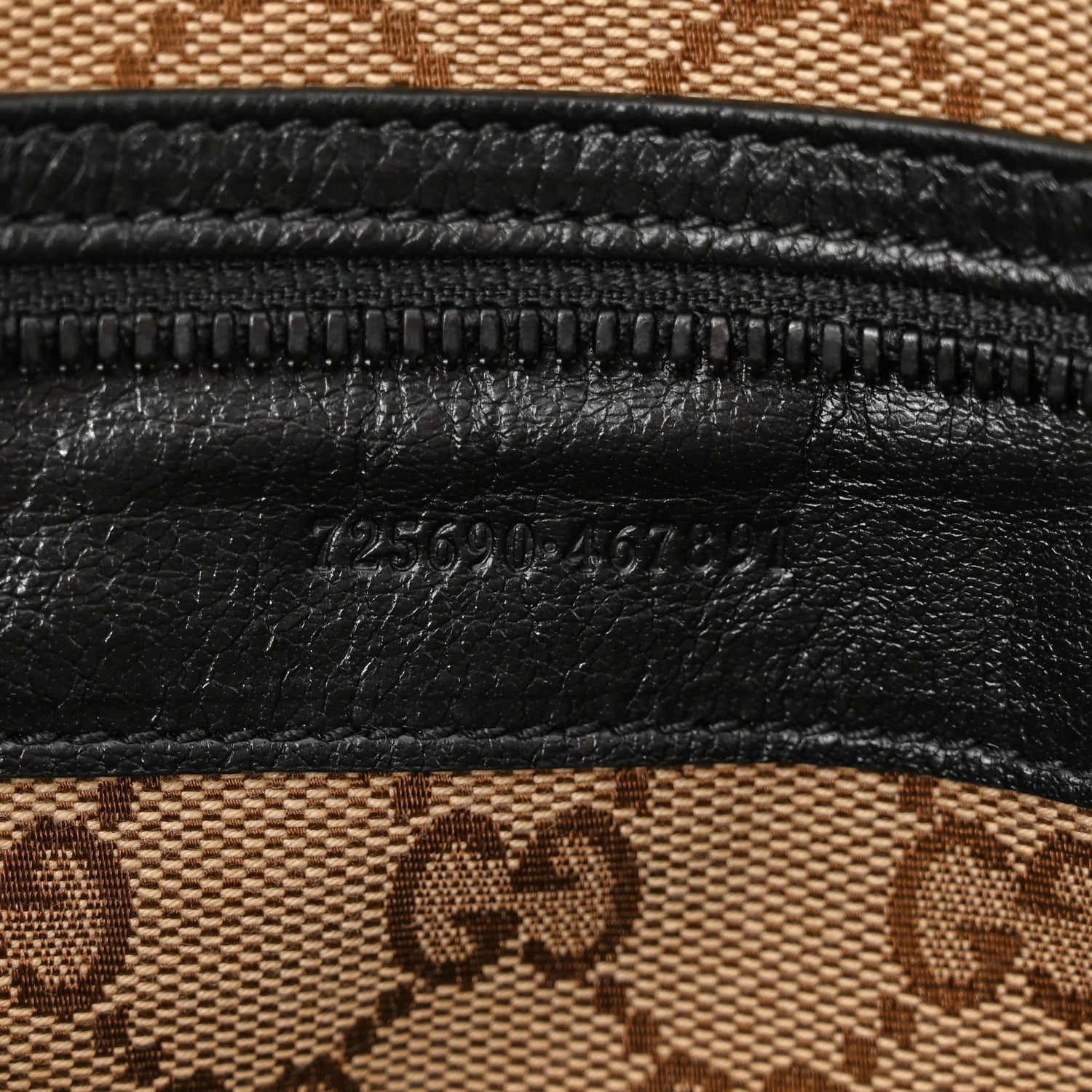 Gucci Calfskin Tonal GG Medium Tote Bag Black 7 of 10