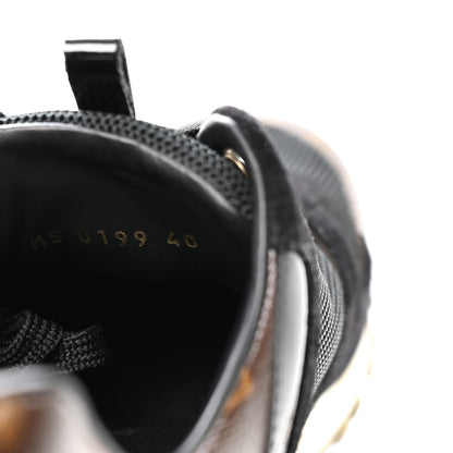 Louis Vuitton Suede Monogram Run Away Sneakers 40 Black 8 of 8