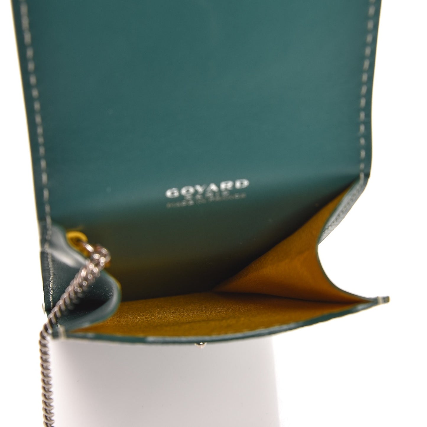 Goyardine Portier GM Key Pouch Green