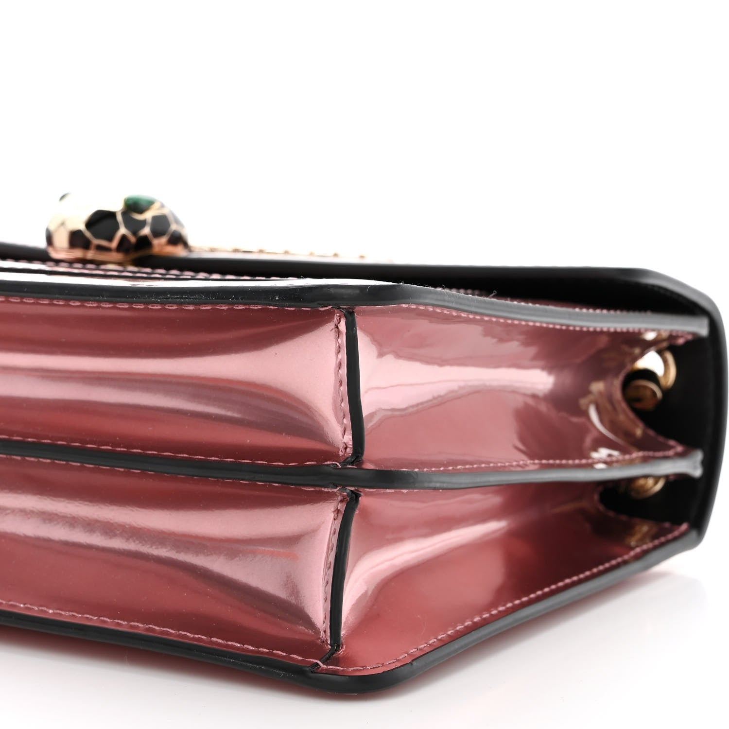 Bulgari Metallic Calfskin Serpenti Forever Crossbody Bag Rose Quartz 12 of 12