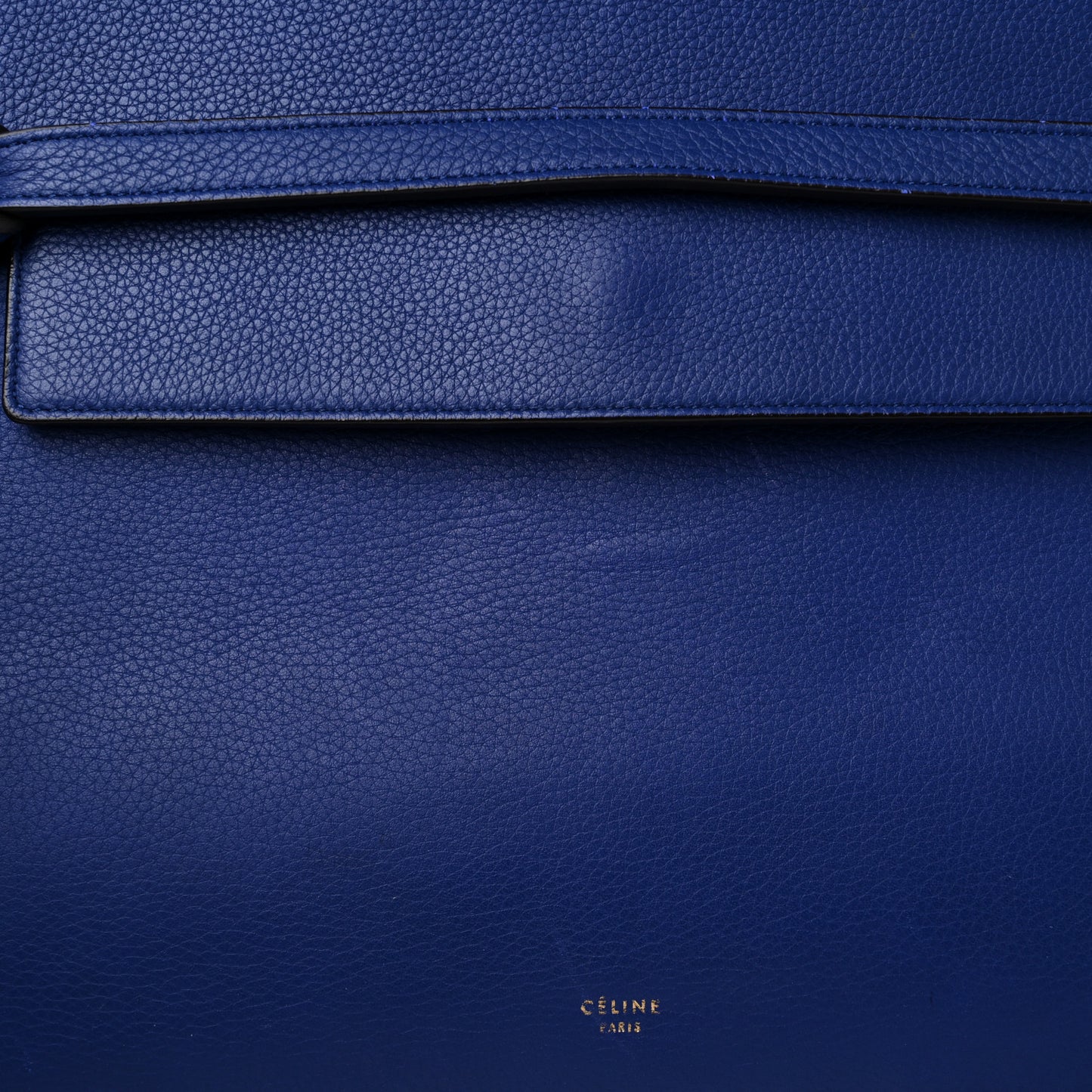 Grained Calfskin Small Belt Bag Indigo