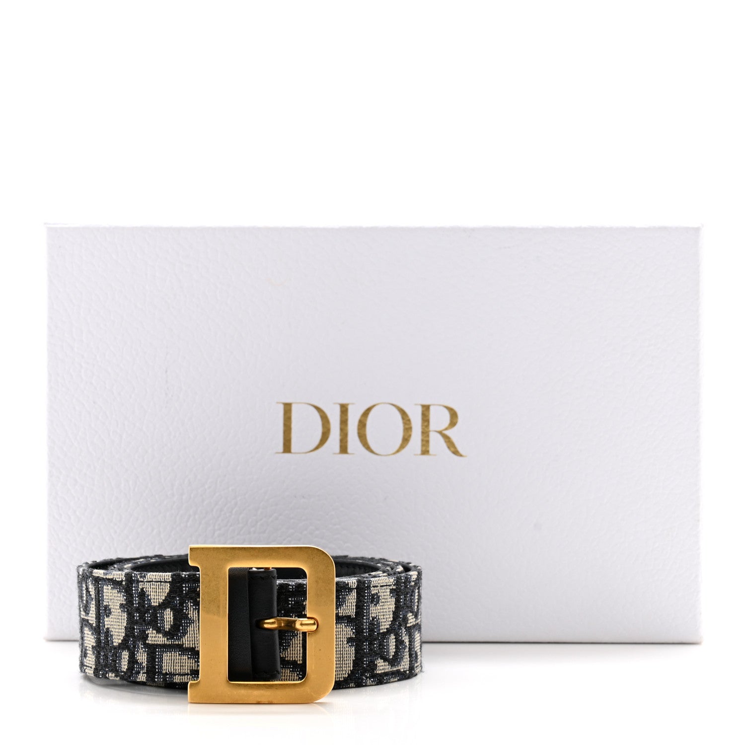 Christian Dior Oblique Diorquake Belt 80/32 Blue Multi 8 of 8