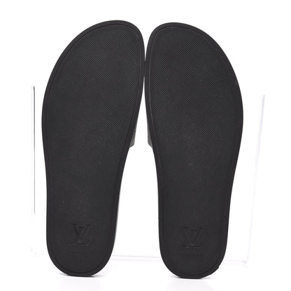 Louis Vuitton Rubber Monogram Mens Waterfront Mules 11 Macassar 5 of 10