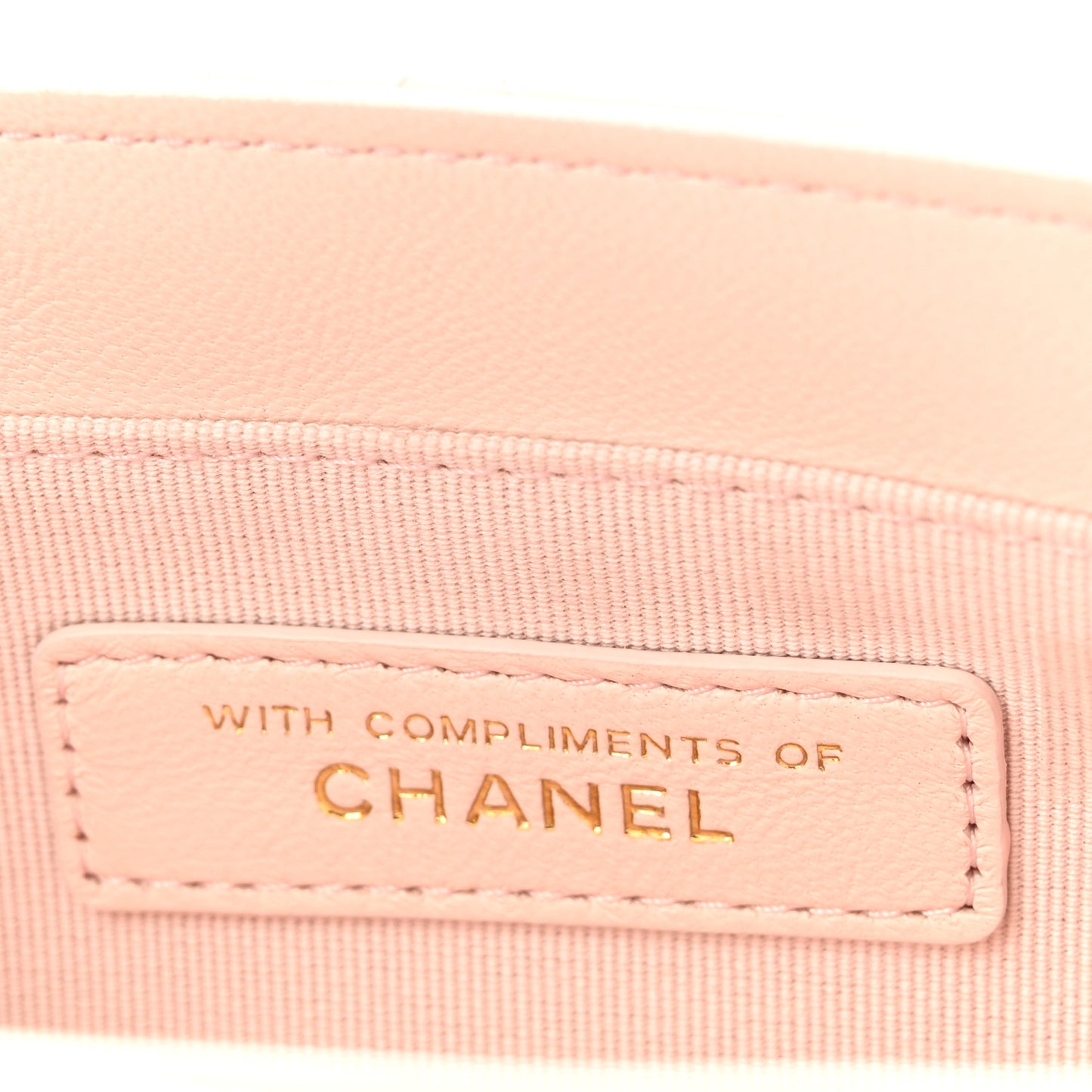 Lambskin Quilted Mini CC Chain Bag Light Pink