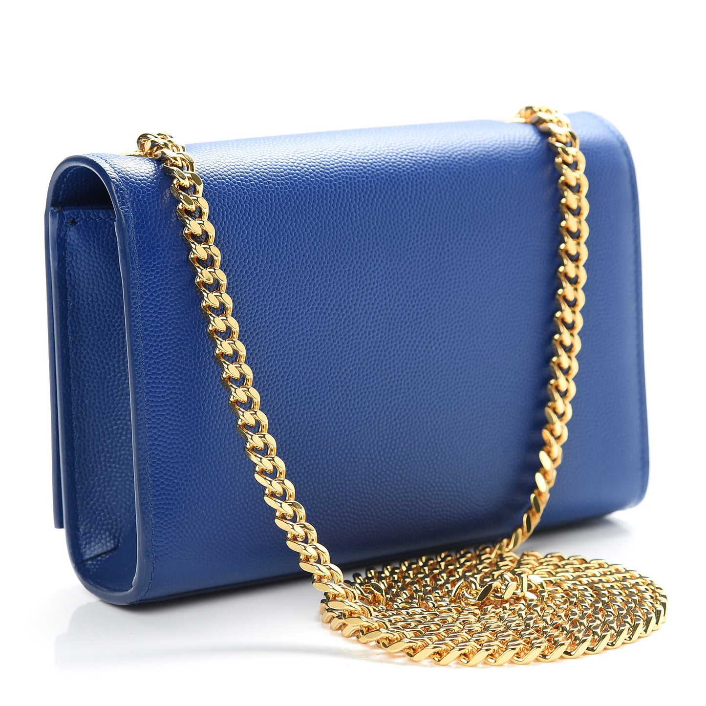 Grain De Poudre Small Classic Monogram Kate Satchel Royal Blue