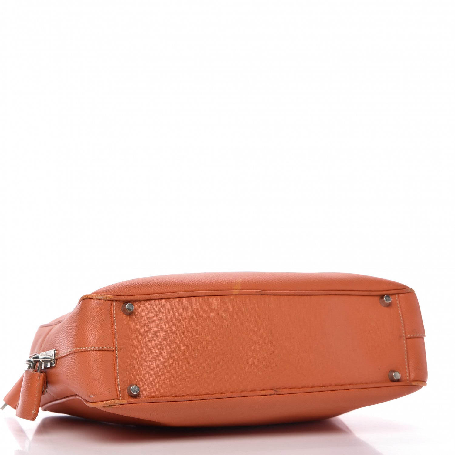 Prada Saffiano Bauletto Papaya 4 of 19