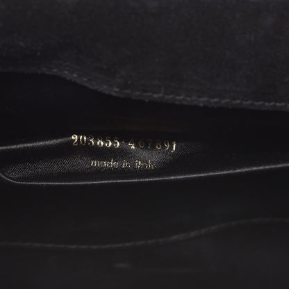 Saint Laurent Metallic Pony Hair Calfskin Embossed Large Belle De Jour Clutch Bronze 7 of 11