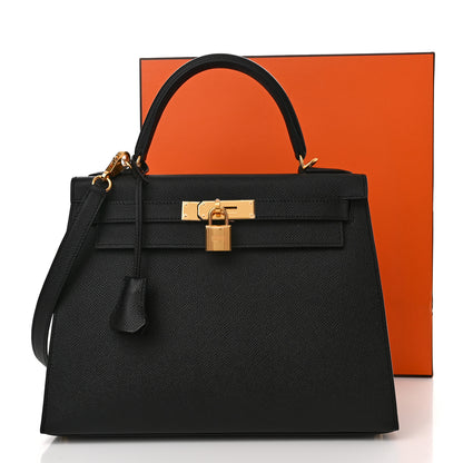 Hermes Epsom Kelly Sellier 28 Black 11 of 11