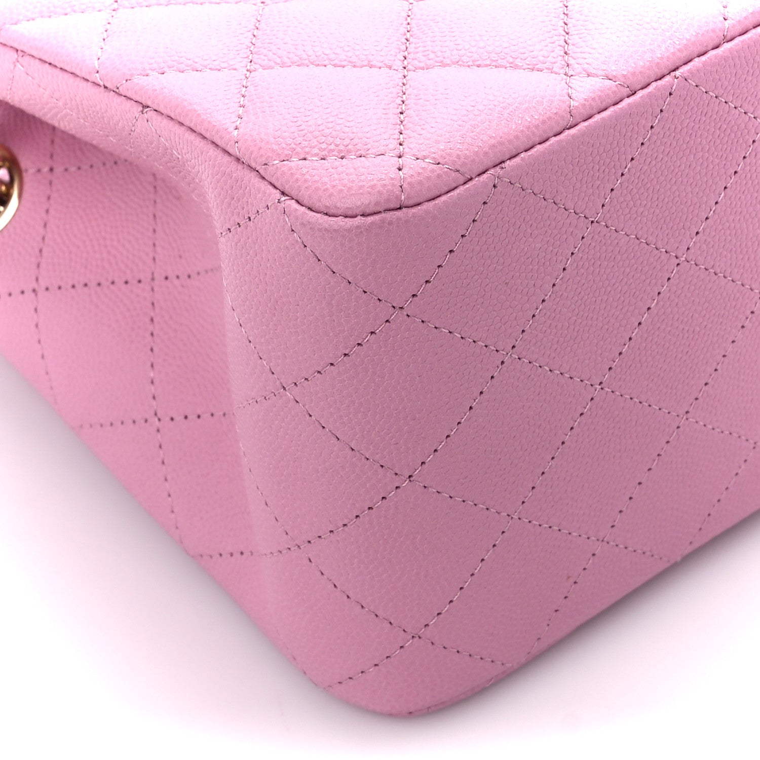 Chanel Caviar Quilted Mini Bucket Bag Pink 9 of 11
