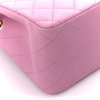 Chanel Caviar Quilted Mini Bucket Bag Pink 9 of 11