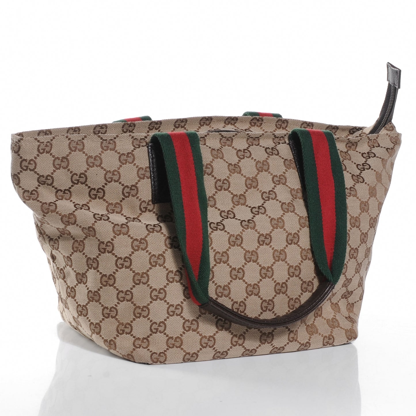 GG Monogram Medium Web Handle Bucket Tote