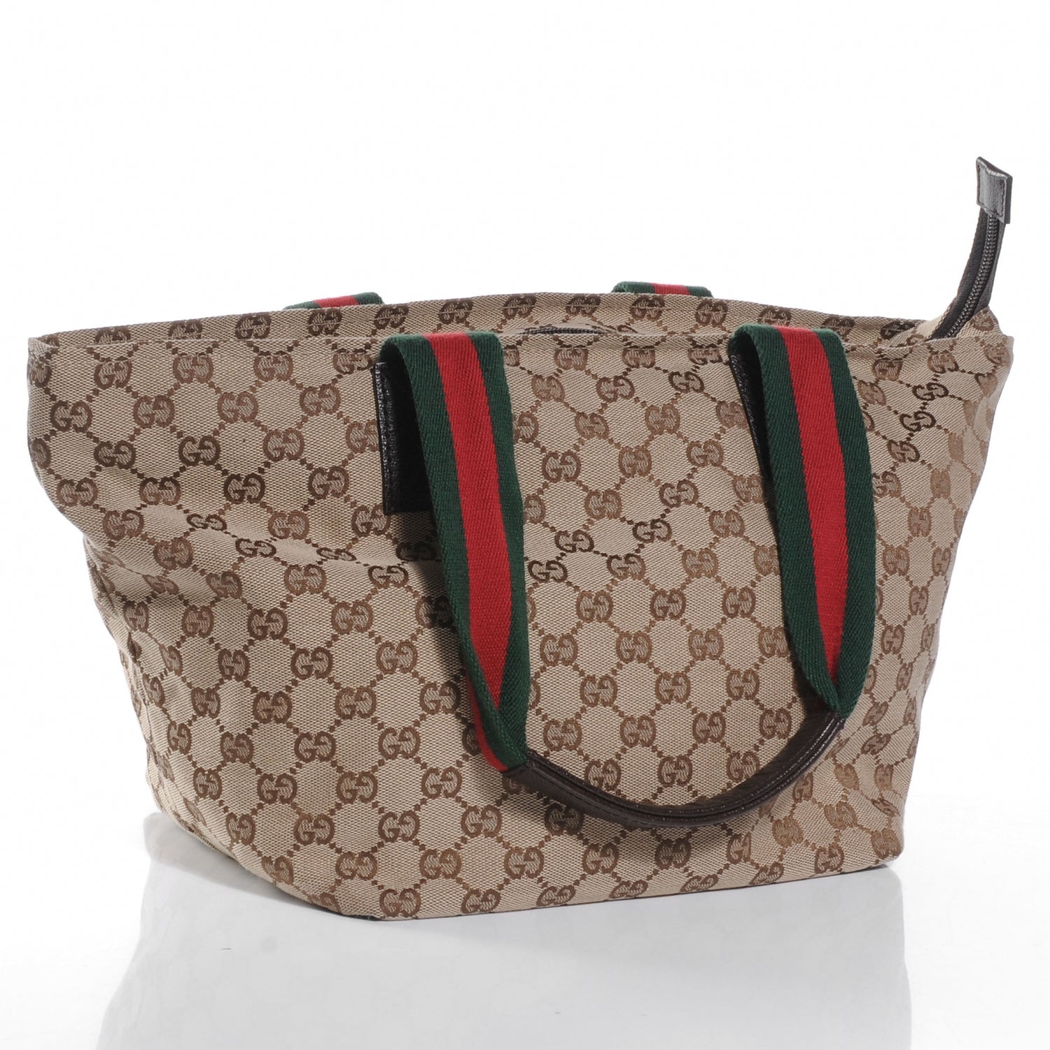 Gucci GG Monogram Medium Web Handle Bucket Tote 3 of 7