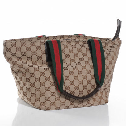 Gucci GG Monogram Medium Web Handle Bucket Tote 3 of 7