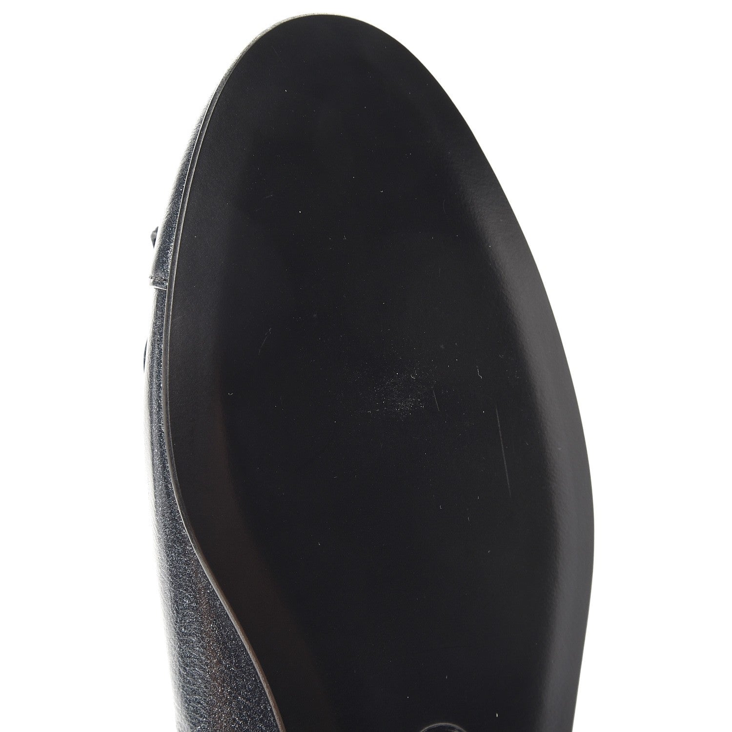 Chanel Metallic Calfskin Cap Toe Ballerina Flats 37.5 Silver 9 of 10