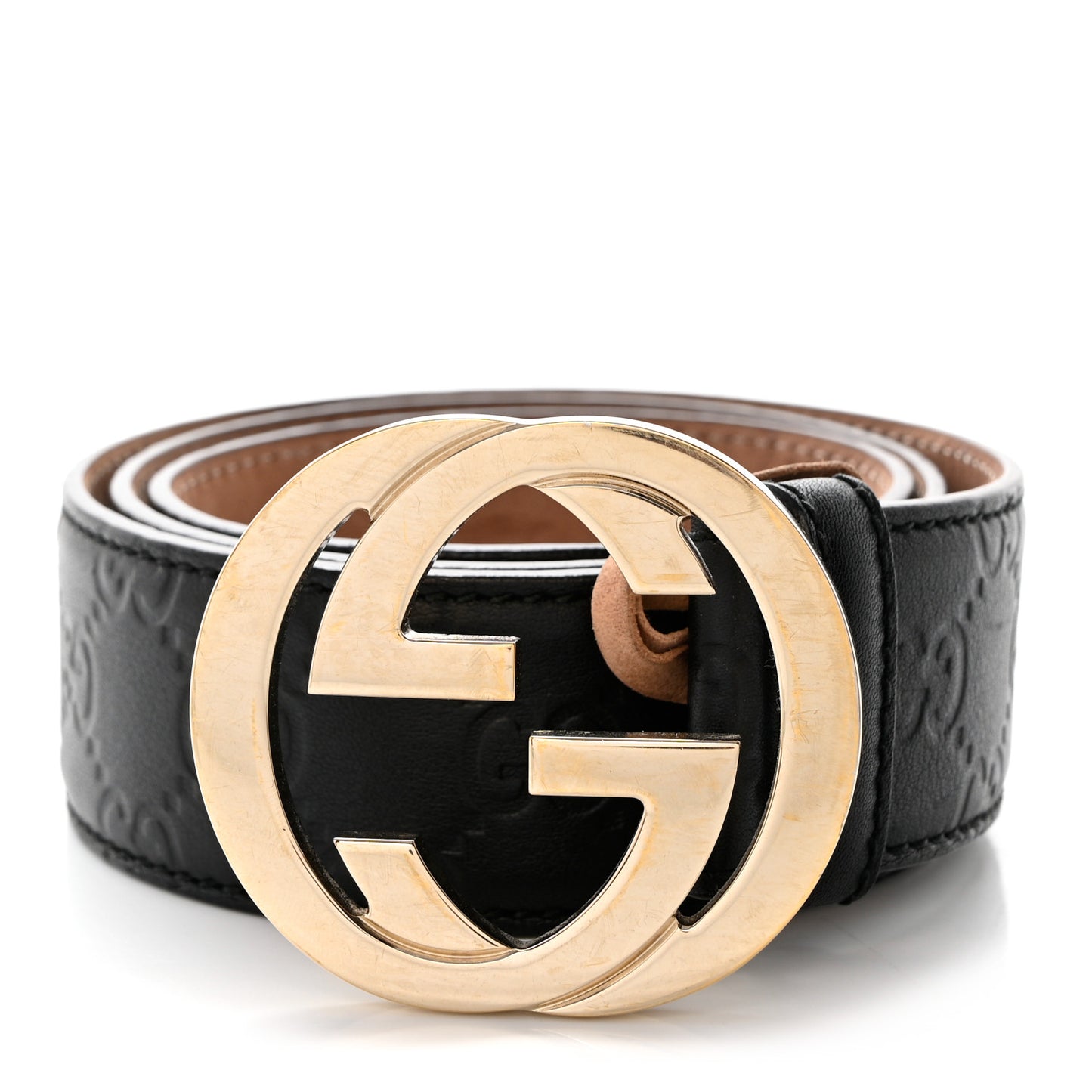 Guccissima Interlocking G 40mm Belt 80 32 Black