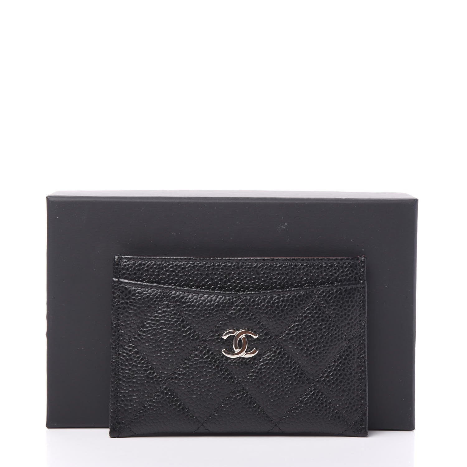 Chanel Caviar Quilted Card Holder Black 8 of 8