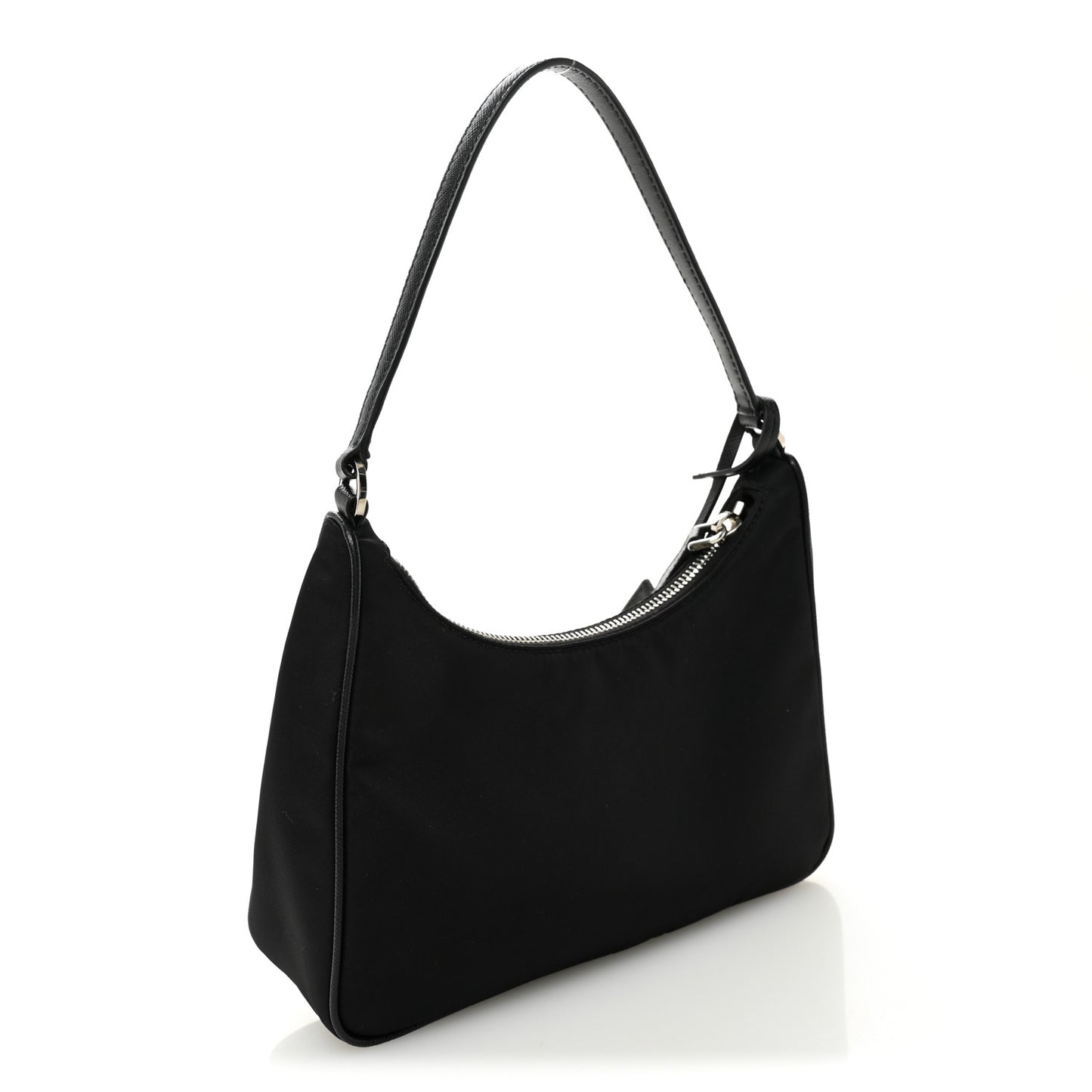 Tessuto Nylon Saffiano Mini Re-Edition 2005 Bag Black
