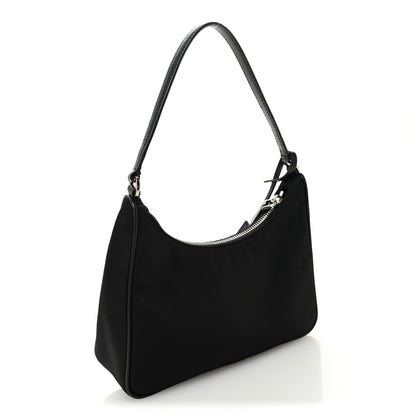 Prada Tessuto Nylon Saffiano Mini Re-Edition 2005 Bag Black 3 of 11