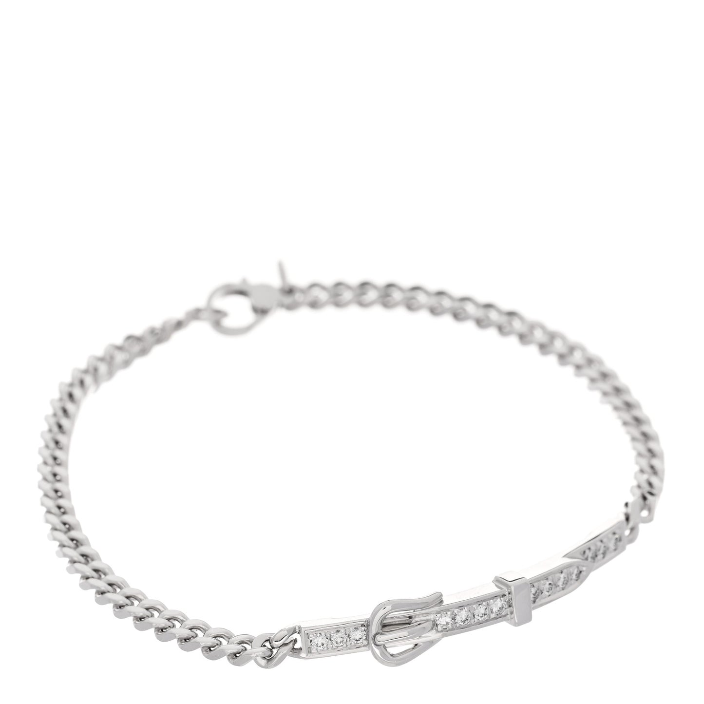 18K White Gold Diamond Etriviere Bracelet