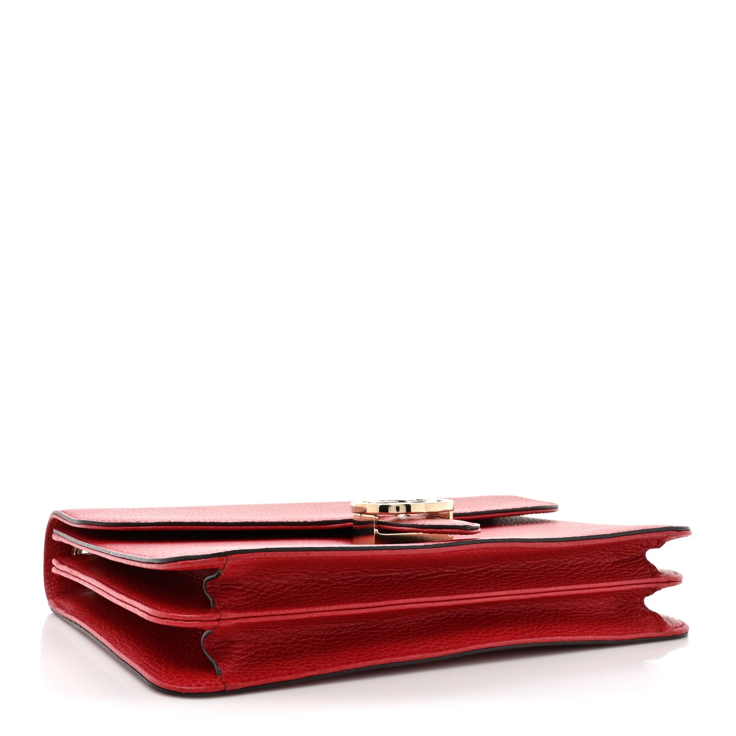 Dollar Calfskin Interlocking G Shoulder Bag Red