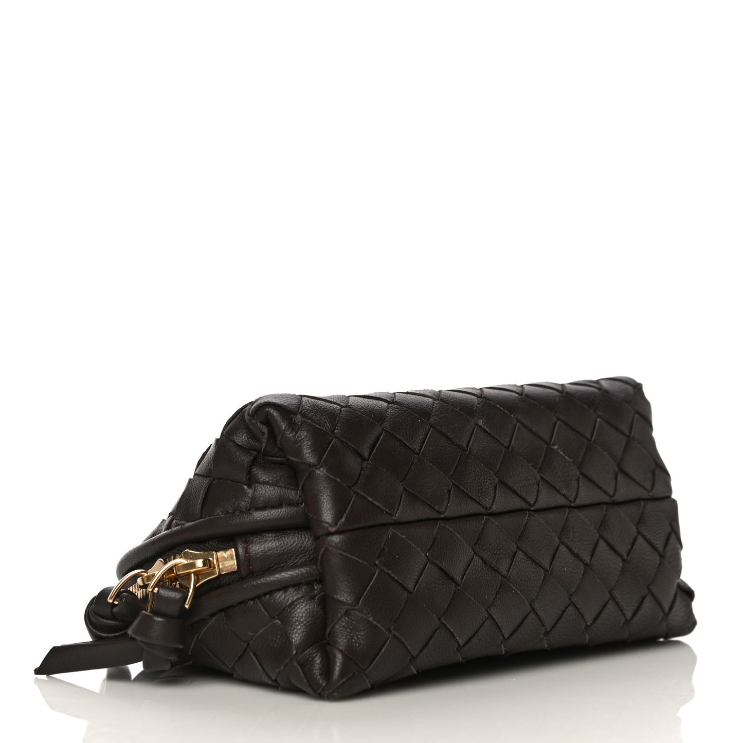 Nappa Intrecciato Cosmetic Case Brown