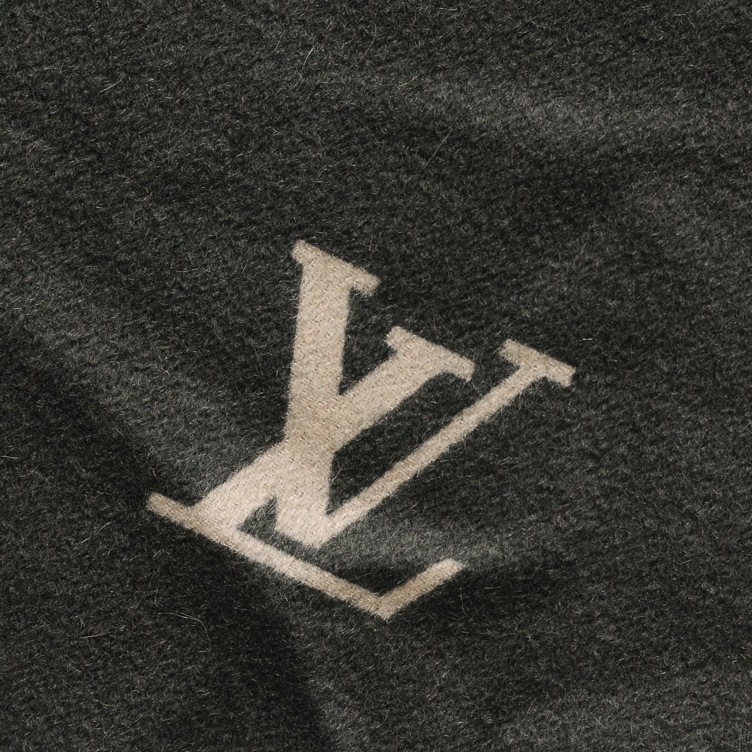 Louis Vuitton Silk Wool Jhelam Stole Gris 3 of 5