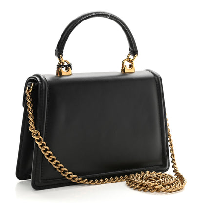 Dolce & Gabbana Smooth Calfskin Small Devotion Envelope Top Handle Bag Black 3 of 7