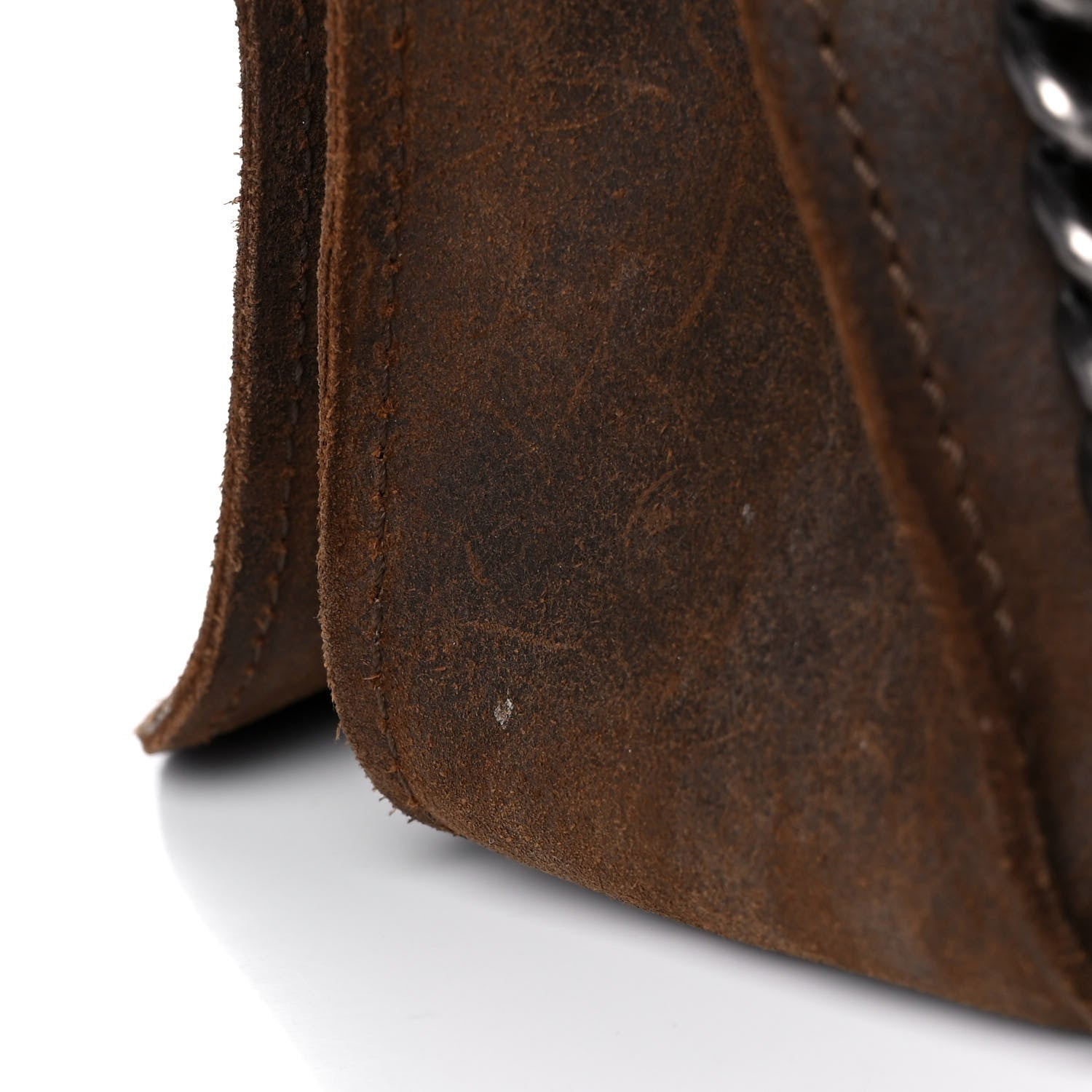 Chanel Calfskin Stitched Large Highlander Messenger Brown 13 of 16