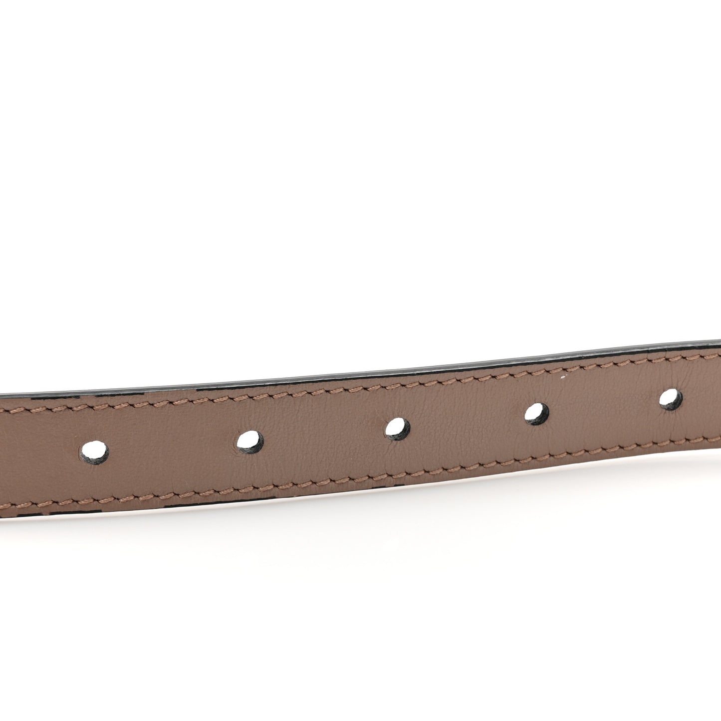 Plutone Calfskin Double G Reversible 20mm Belt 70 28 Porcelain Rose Black
