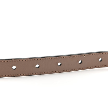 Gucci Plutone Calfskin Double G Reversible 20mm Belt 70 28 Porcelain Rose Black 3 of 7