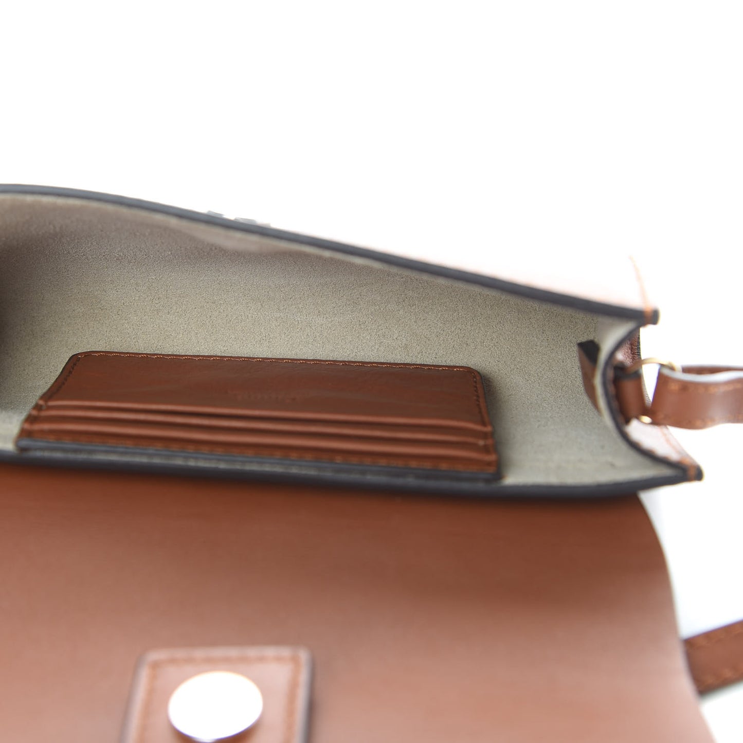 Suede Calfskin Mini Faye Shoulder Bag Tobacco