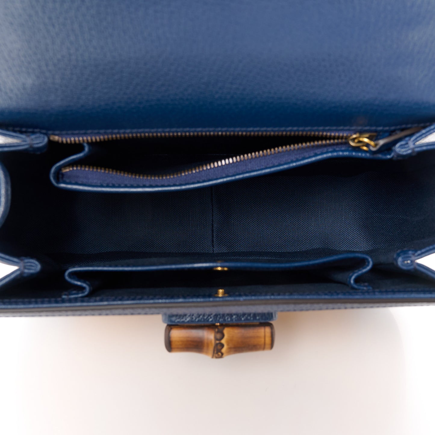 Calfskin Kaleidoscope Medium Bamboo 1947 Top Handle Bag Blue Orange Multicolor Blue Agata
