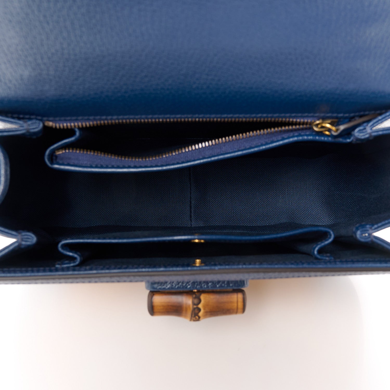 Gucci Calfskin Kaleidoscope Medium Bamboo 1947 Top Handle Bag Blue Orange Multicolor Blue Agata 6 of 13