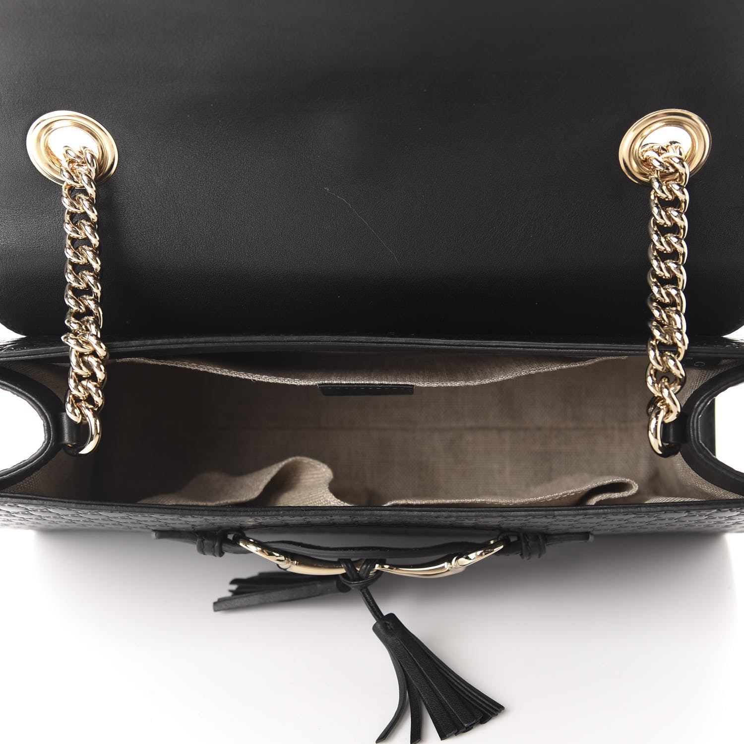 Gucci Microguccissima Medium Emily Chain Shoulder Bag Black 5 of 10