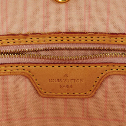 Louis Vuitton Damier Azur Neo Neverfull MM Rose Ballerine 7 of 9