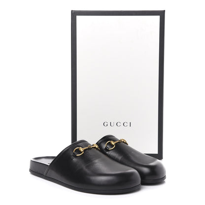 Gucci Malaga Kid Womens Horsebit River Slippers 36 Black 9 of 9